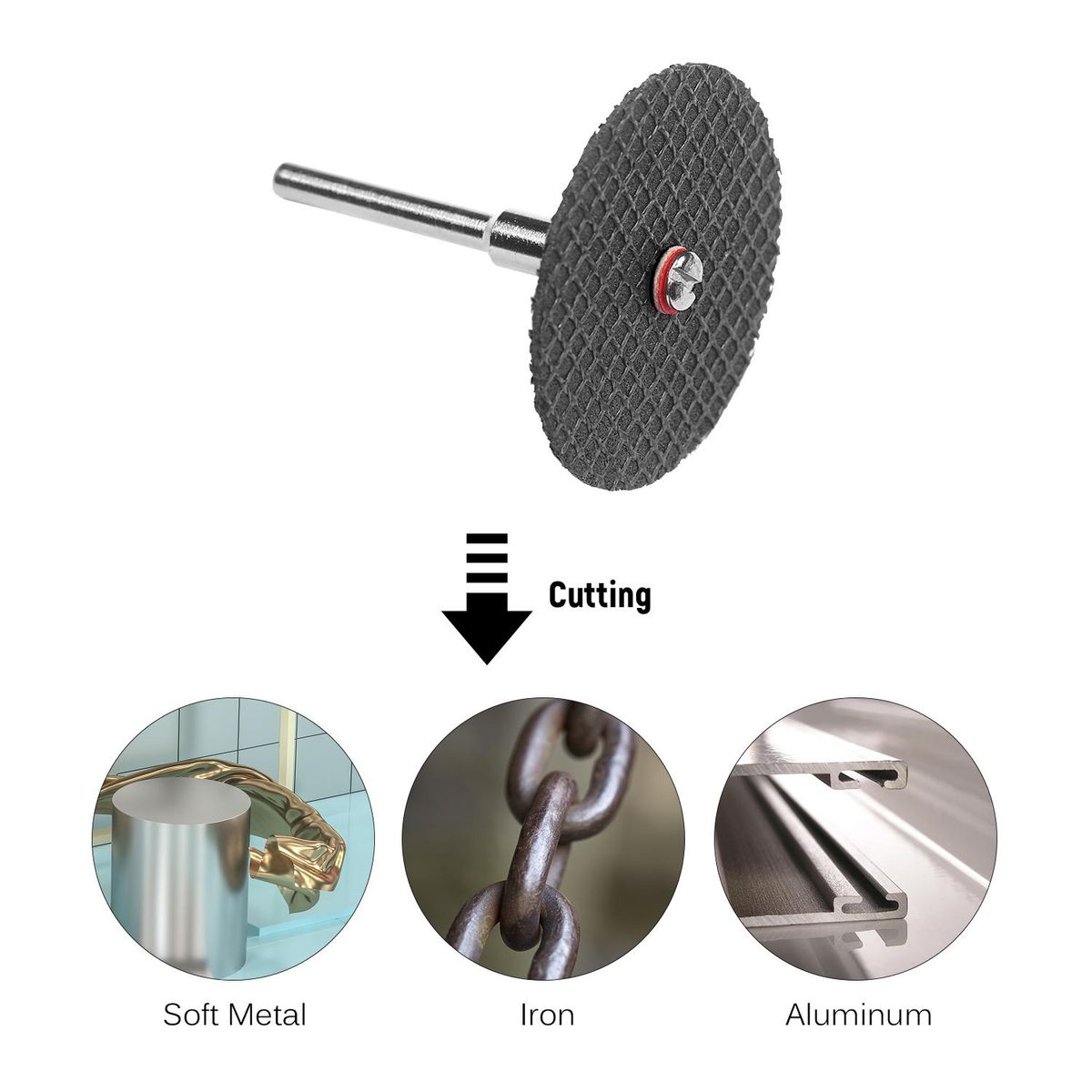 45pcs Mini Circular Saw Blade Cutting Disc Set Grinding Wheel Disc Cut-Off Wheels Cutting Discs for Rotary Tool with Transparent Storage Case Electric Grinding Accessories for Cutting Grooving Trimming