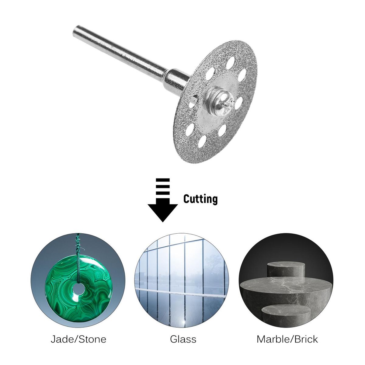 45pcs Mini Circular Saw Blade Cutting Disc Set Grinding Wheel Disc Cut-Off Wheels Cutting Discs for Rotary Tool with Transparent Storage Case Electric Grinding Accessories for Cutting Grooving Trimming