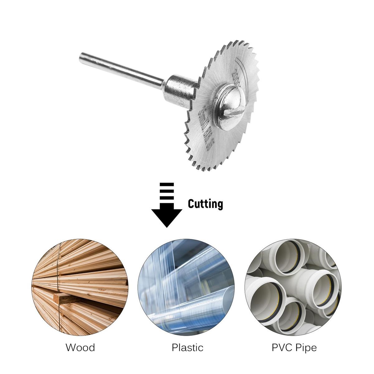 45pcs Mini Circular Saw Blade Cutting Disc Set Grinding Wheel Disc Cut-Off Wheels Cutting Discs for Rotary Tool with Transparent Storage Case Electric Grinding Accessories for Cutting Grooving Trimming