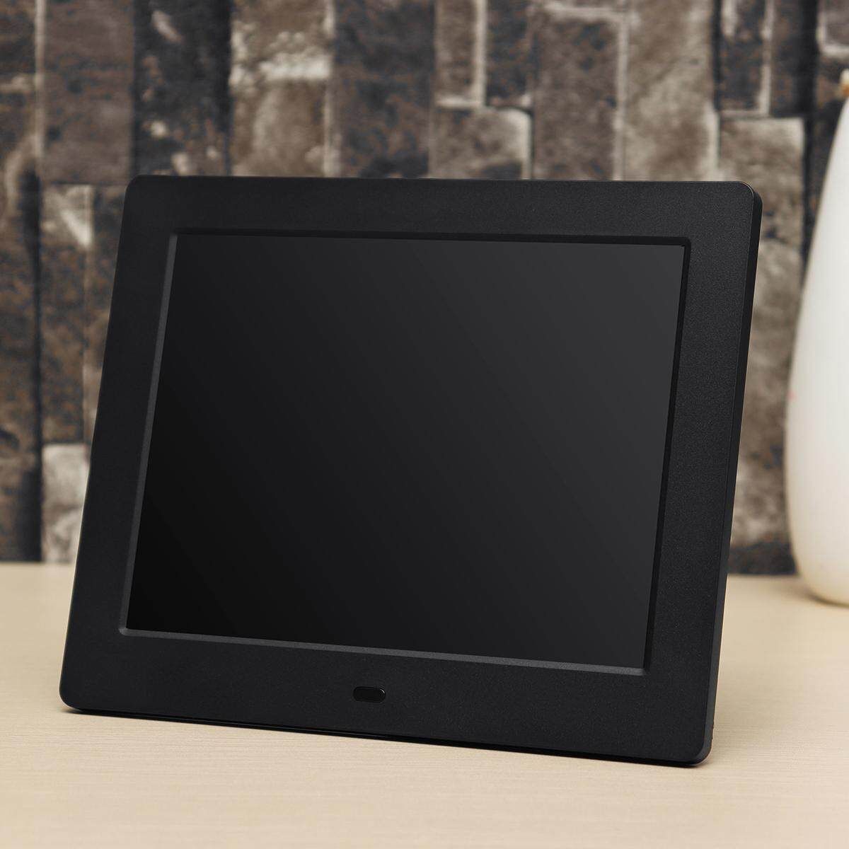 8 Inch Digital Photo Picture Frame Album MP4 Clock Movie Player Remote Control Black (black)