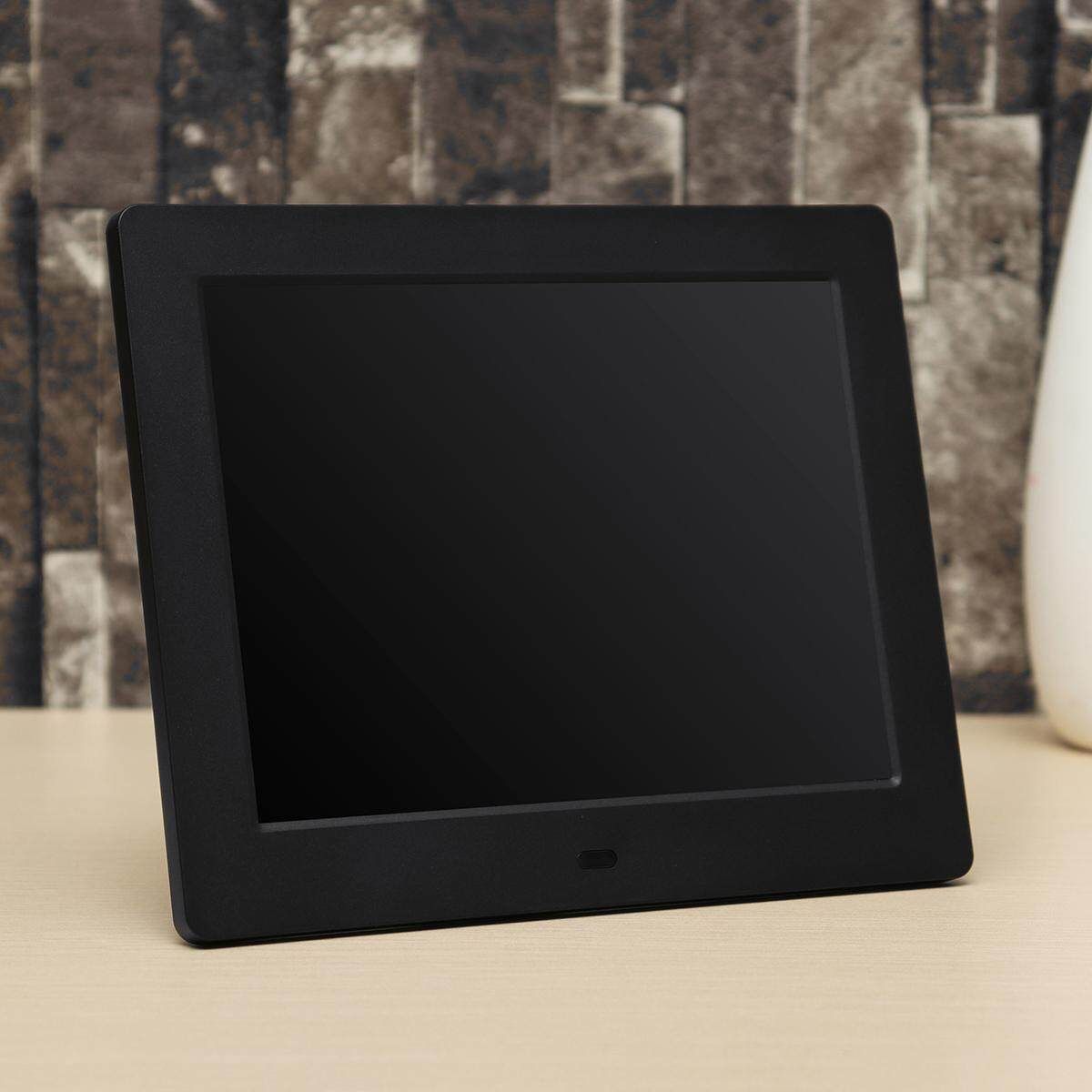 8 Inch Digital Photo Picture Frame Album MP4 Clock Movie Player Remote Control Black (black)