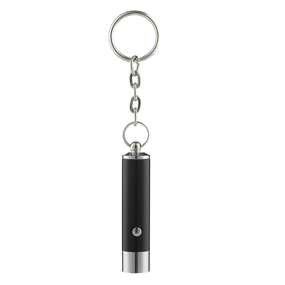 Black Light Keychain UV Flashlight Torch Key Ring Black