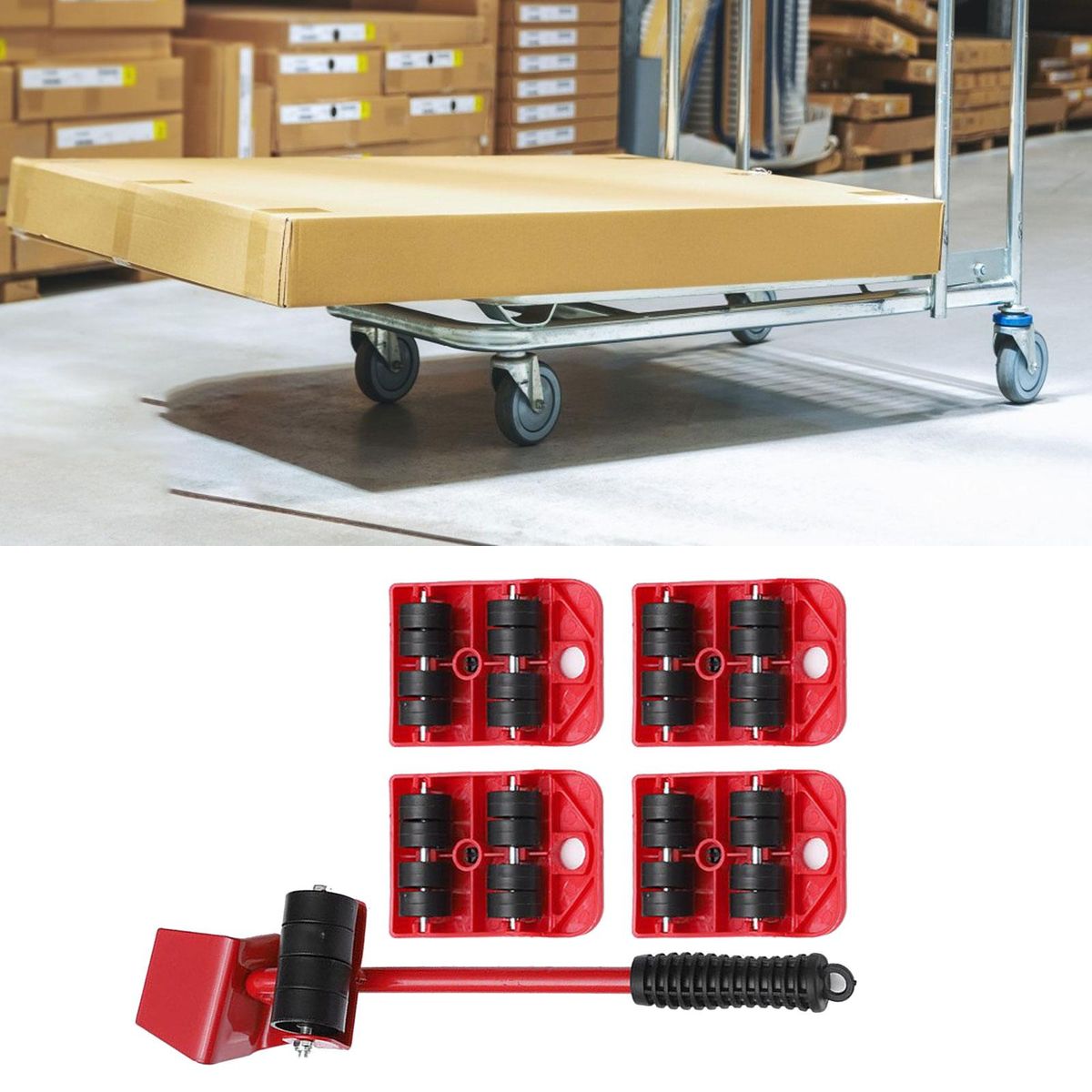 Furniture Moving Tools Heavy Moving Roller Tool 5pcs