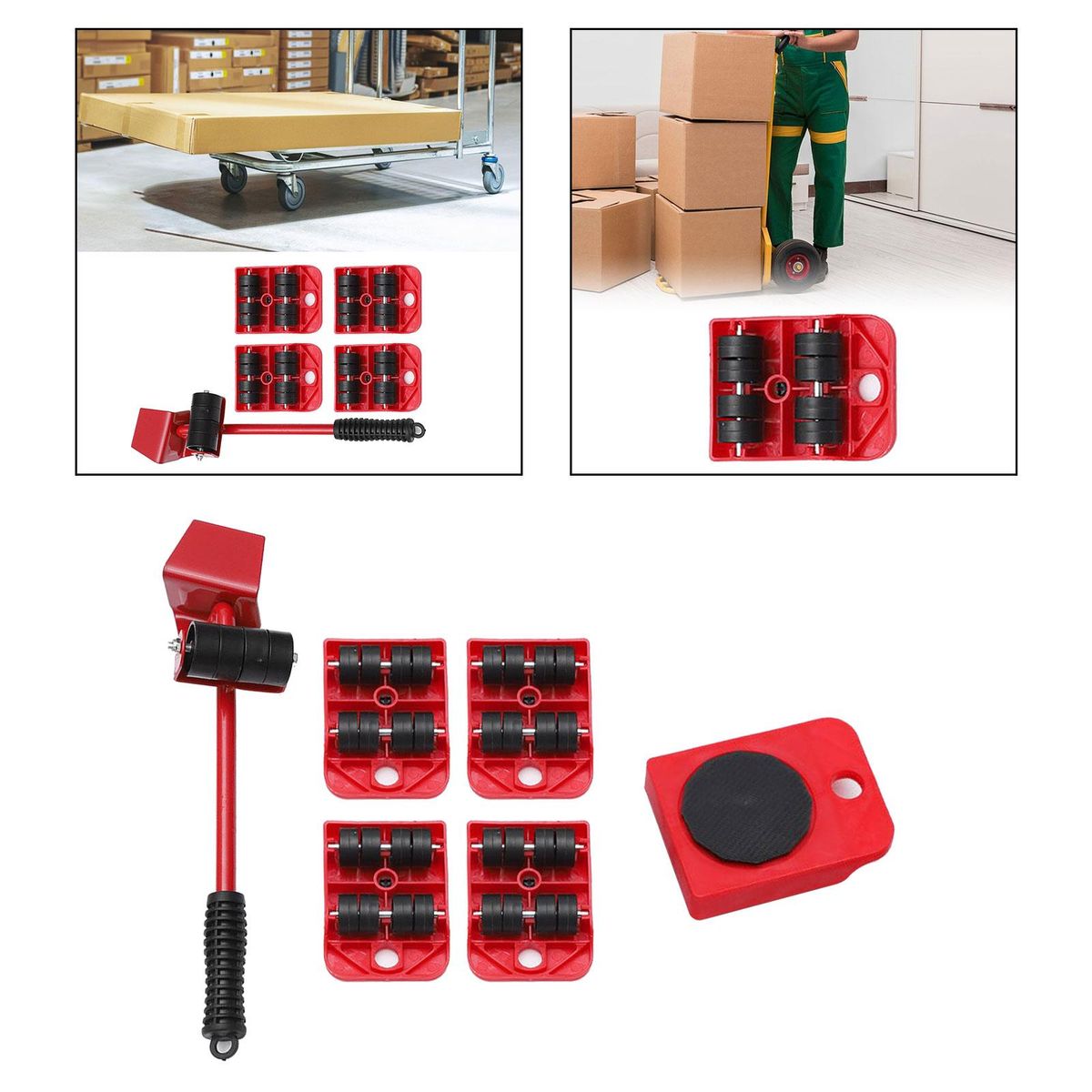 Furniture Moving Tools Heavy Moving Roller Tool 5pcs