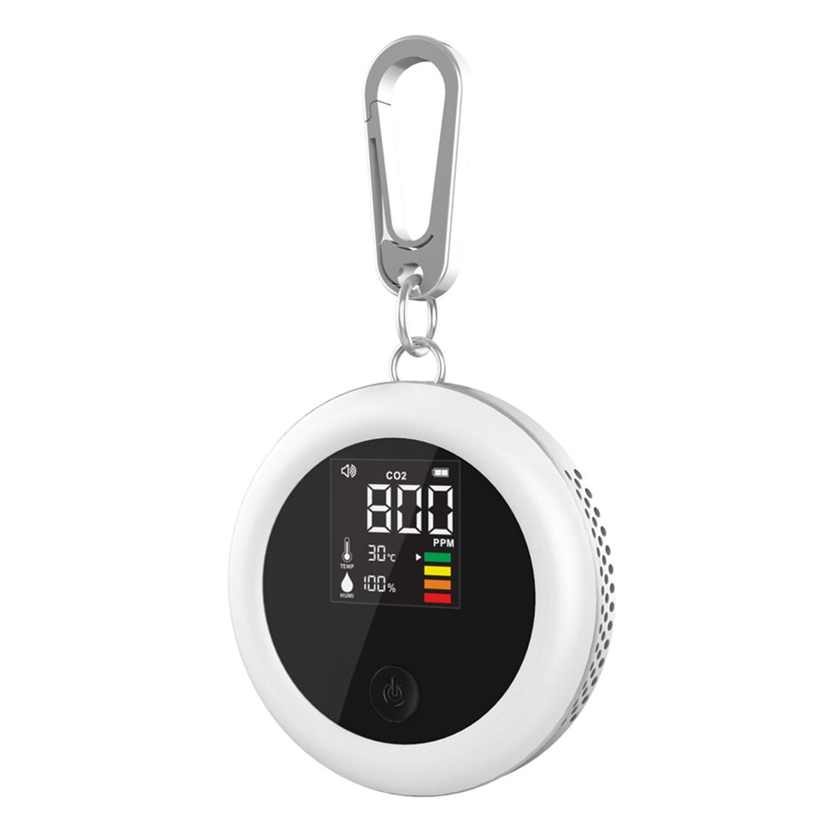 1 Set Humidity Monitor Carbon Dioxide Temperature Humidity Air White