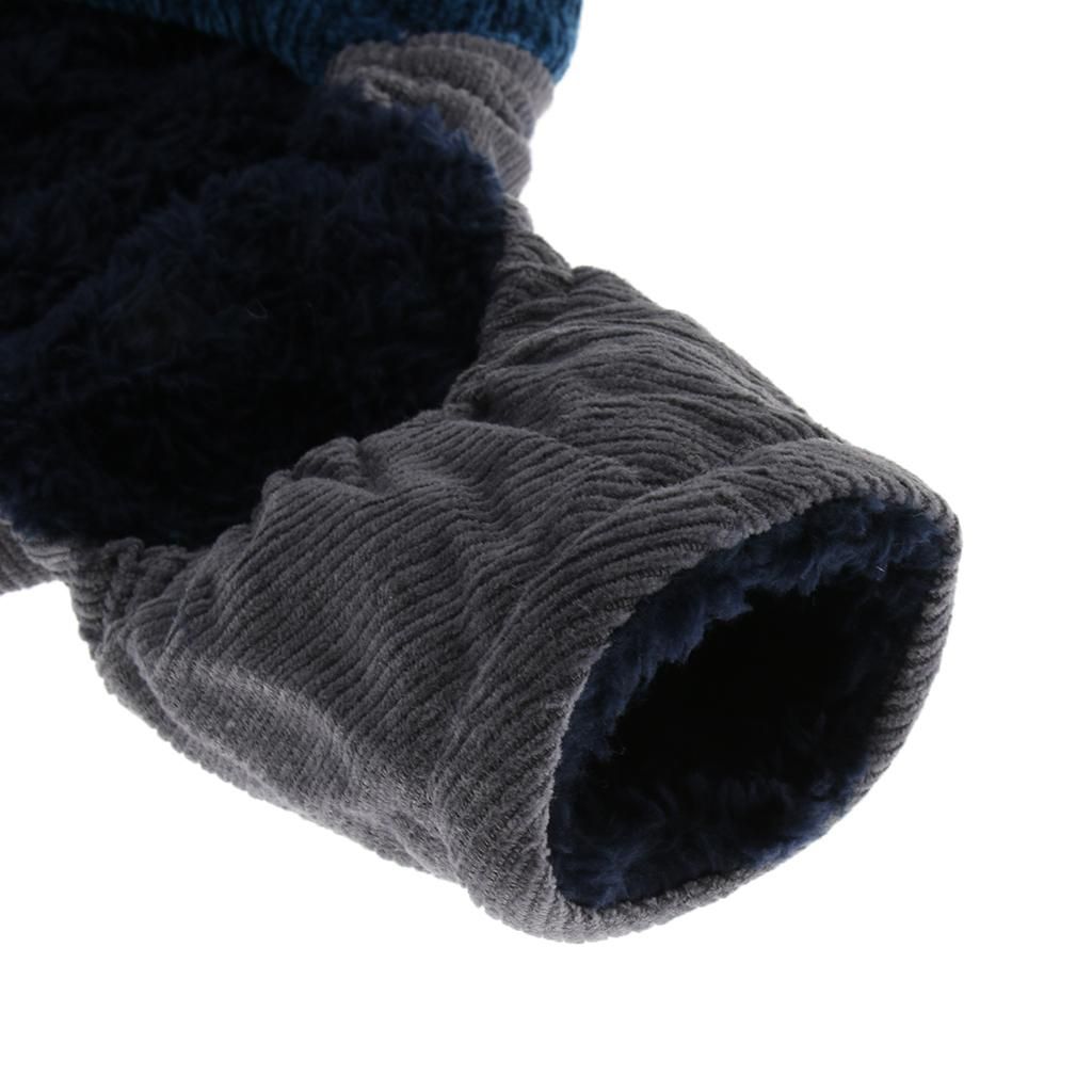 Pet Dog Clothes Double-Layer Corduroy Four-Legged Cotton Deep Blue M