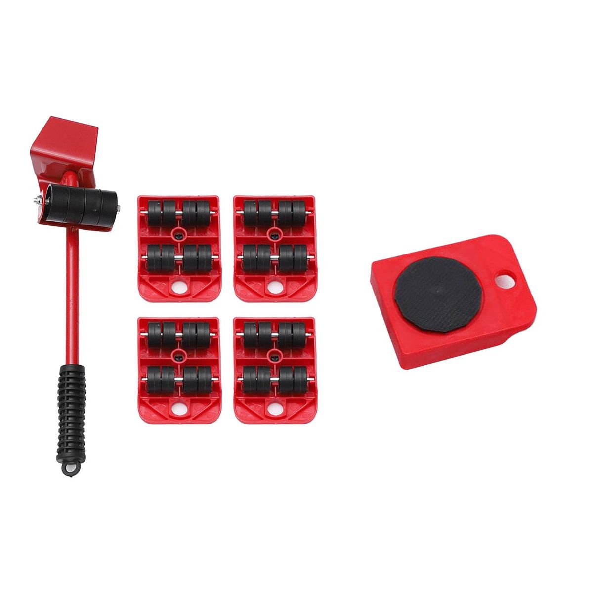 Furniture Slides Set Professional Heavy Moving Roller 5pcs