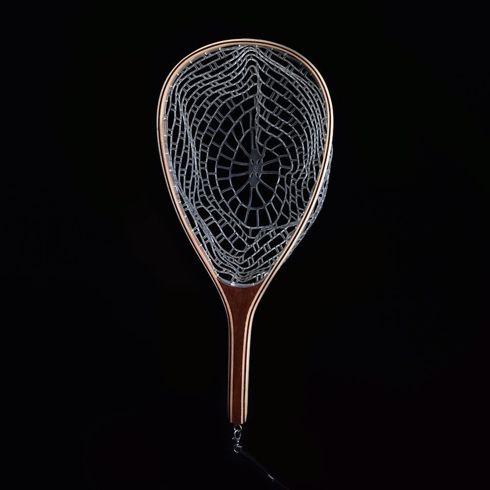 Fly Fishing Landing Net Wooden Handle Frame Catch And