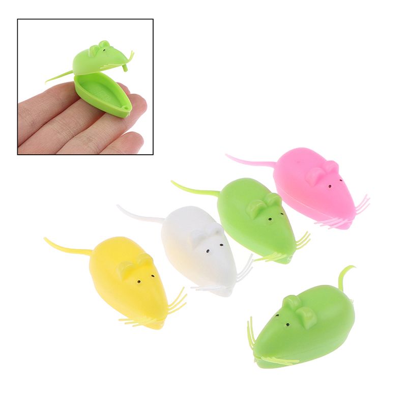 5Pcs Cute Mini Mouse Shape Plastic Save Milk Teeth Storage