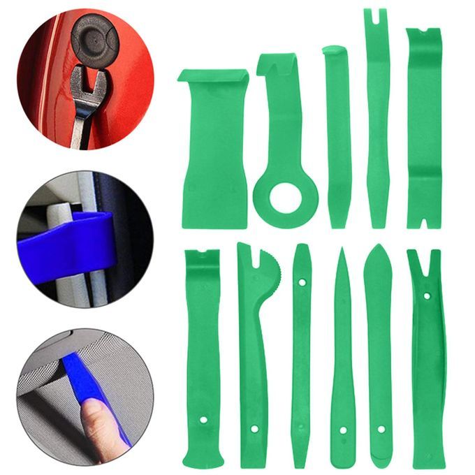 11 Pieces Car Audio Repair Tool Car Trim Removal Tool For Inner Green