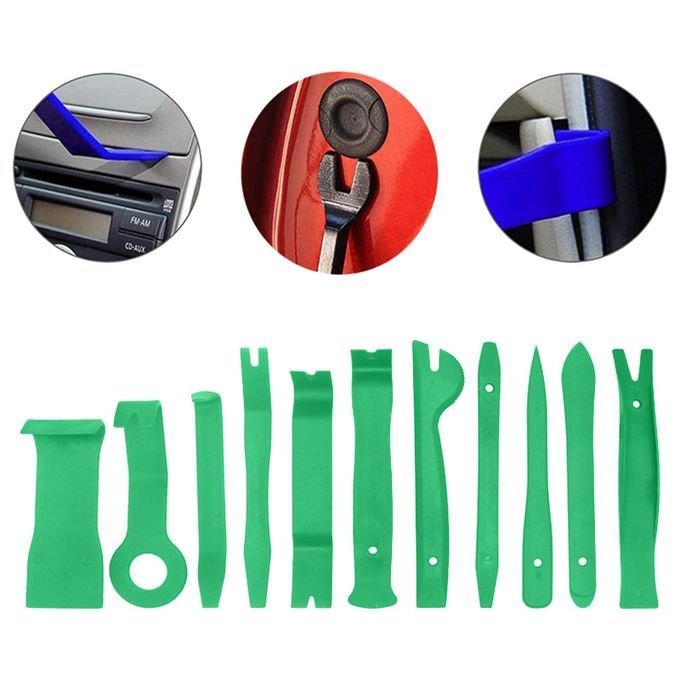 11 Pieces Car Audio Repair Tool Car Trim Removal Tool For Inner Green