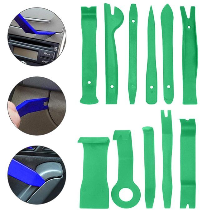 11 Pieces Car Audio Repair Tool Car Trim Removal Tool For Inner Green