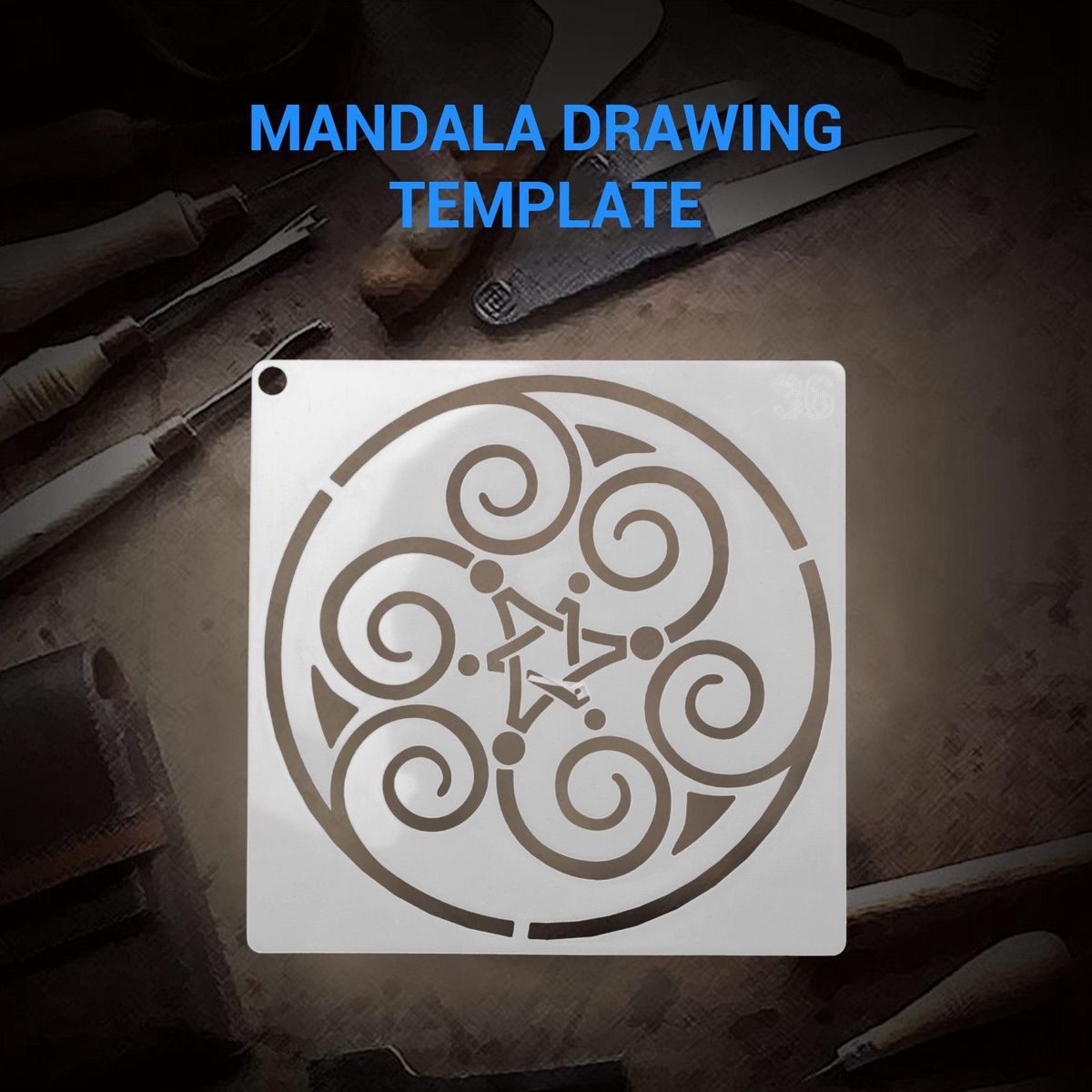 36Pcs Mandala Painting Templates Perfect For DIY Rock Painting Art Canvas Wood Furniture Cards Painting