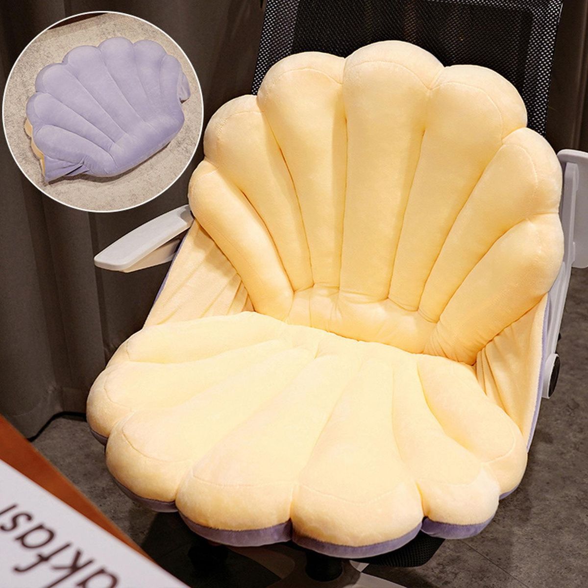 Armchair Cushion Sofa Chair Seat Cushion Office Backrest Pillow Pad Purple