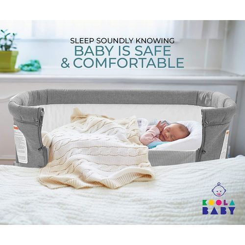 Baby 3 In 1 Baby Bedside Sleeper  Easy Folding Portable Crib