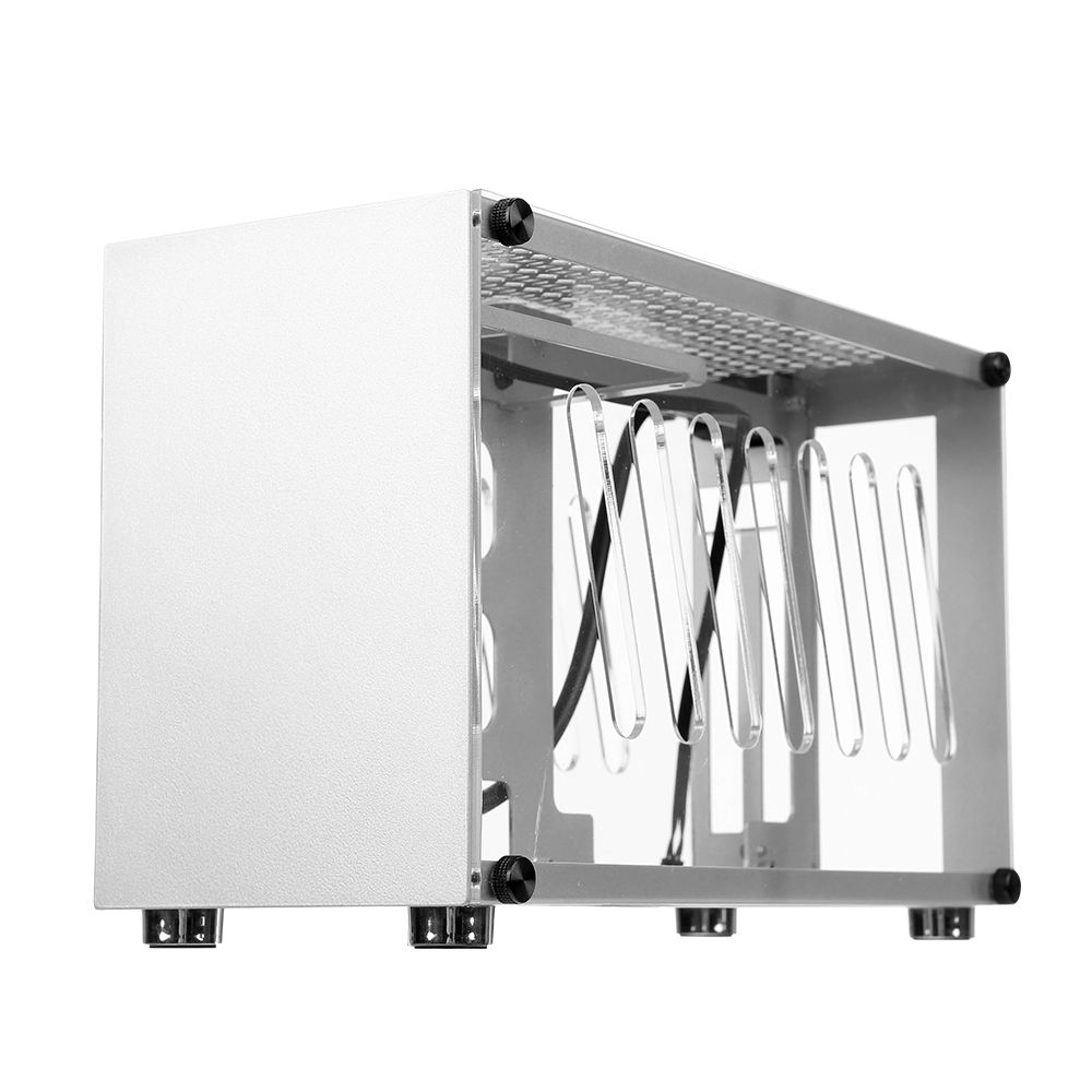 Portable Small Computer Case Aluminum Shell Support Mini-ITX