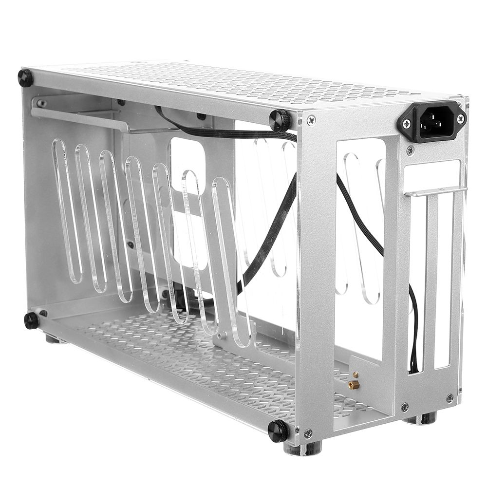 Portable Small Computer Case Aluminum Shell Support Mini-ITX
