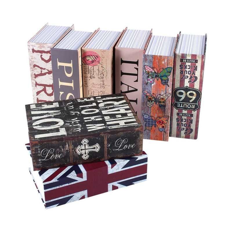 Secret Hidden Safe Security Box Of Dictionary Book Shape Key Box For Money Cash Jewelry Safe Deposit Box Mini Lock Box For Home
