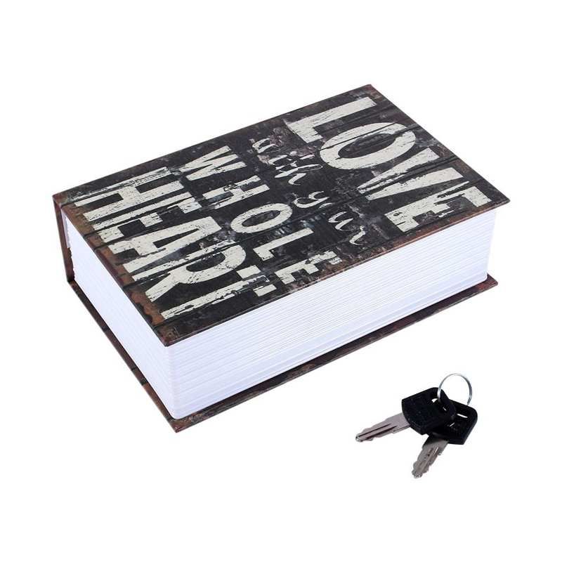 Secret Hidden Safe Security Box Of Dictionary Book Shape Key Box For Money Cash Jewelry Safe Deposit Box Mini Lock Box For Home