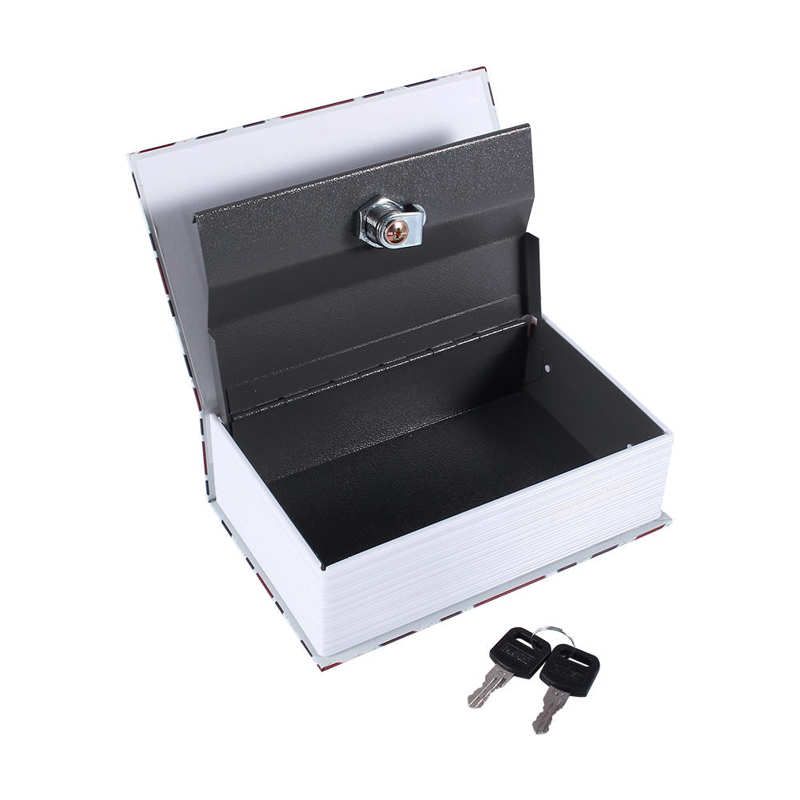Secret Hidden Safe Security Box Of Dictionary Book Shape Key Box For Money Cash Jewelry Safe Deposit Box Mini Lock Box For Home