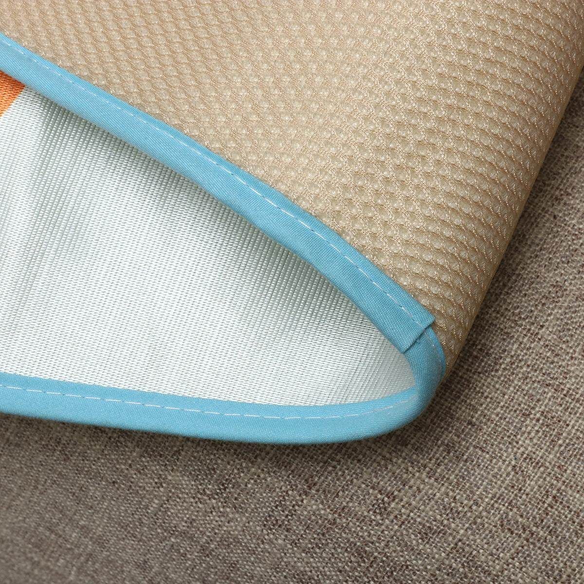 4 Styles Baby Summer Foldable Cool Sleeping Ice Silk Bed Mat With Pillow Set 120*60cm Blue Dolphin
