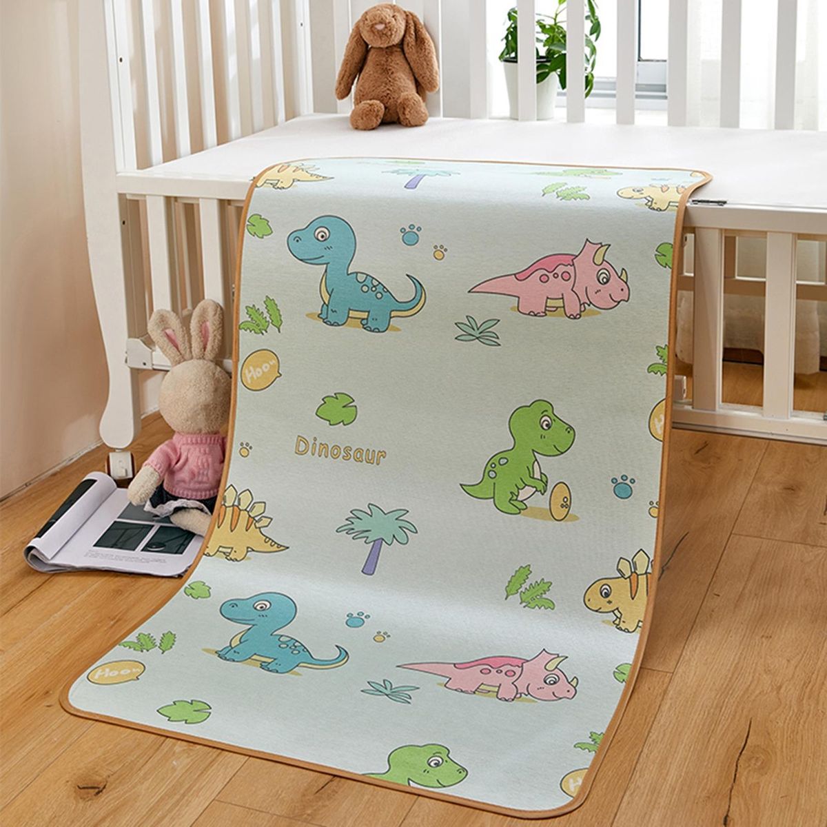 Elastic Corner Baby Pad Infant Pad with Cartoon Print for Toddler