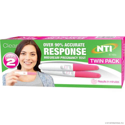 NTI Midstream Pregnancy Test Twin Pack