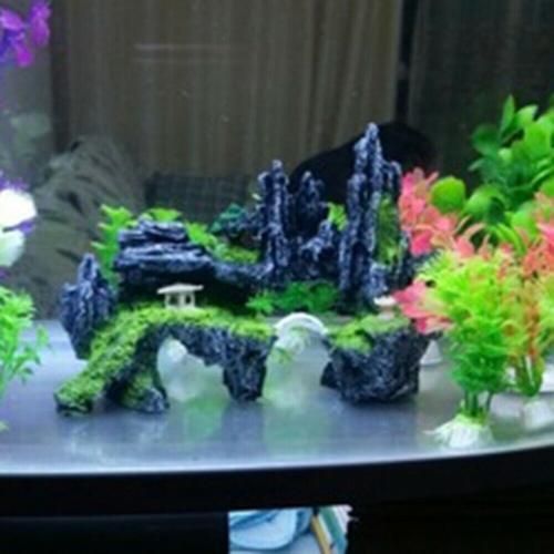 Aquarium Accessories Rock Artificial Home Fish Tank Decor Landscaping Resin Rockery Stone Decorative Ornaments