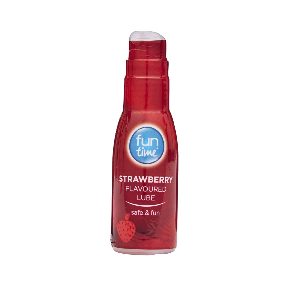 Strawberry FLAVOURED LUBRICANT, SAFE & FUN 75ML
