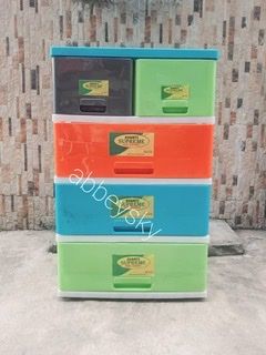 Colorful 4 Steps Plastic Supreme Baby Wardrobe