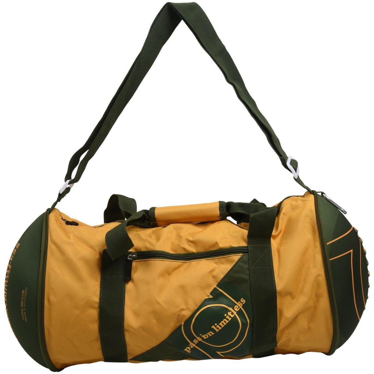 Unisex Football Shape Gym Sport Duffel Bag Travel Vacation Home Outdoor(Green)