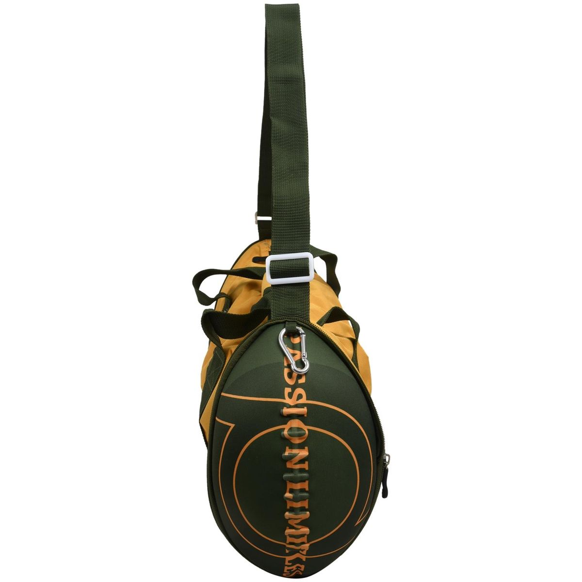 Unisex Football Shape Gym Sport Duffel Bag Travel Vacation Home Outdoor(Green)