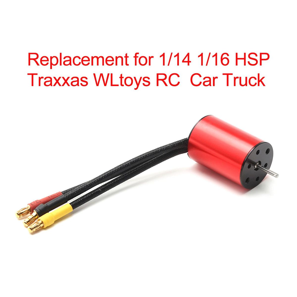 S2838 3600KV Brushless Motor Waterproof Motor Replacement for 1/14 1/16 HSP Traxxas WLtoys RC  Car Truck
