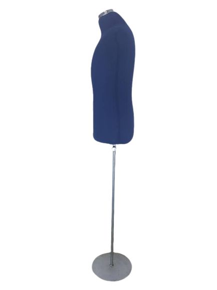 Half Body Male Navy Blue Mannequin Dress Form(padded)