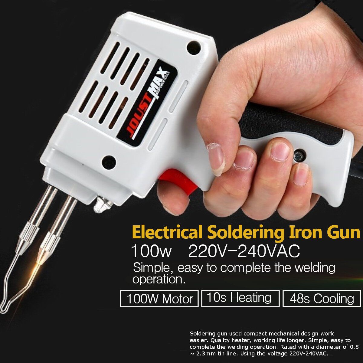 100W 220V-240V Electrical Iron Fast Electric Welding Torch Tool Machine