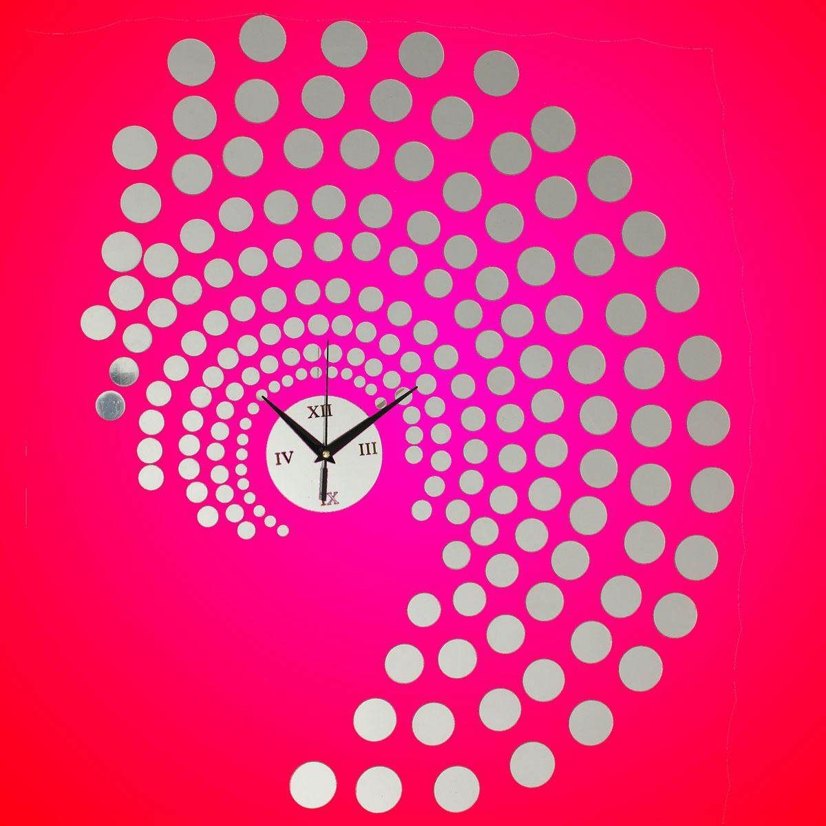 3D DIY Peacock Dot Sticker Mirror Elegant Wall Clock Sticker Home Decoration