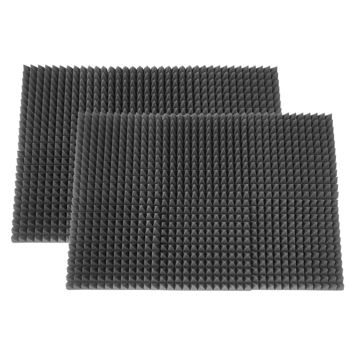 12pcs 12*12*2inch High Density Studio Acoustic Foams Panels Sound Insulation Foam Fire Retardant for Studio KTV Broadcast Family Theater