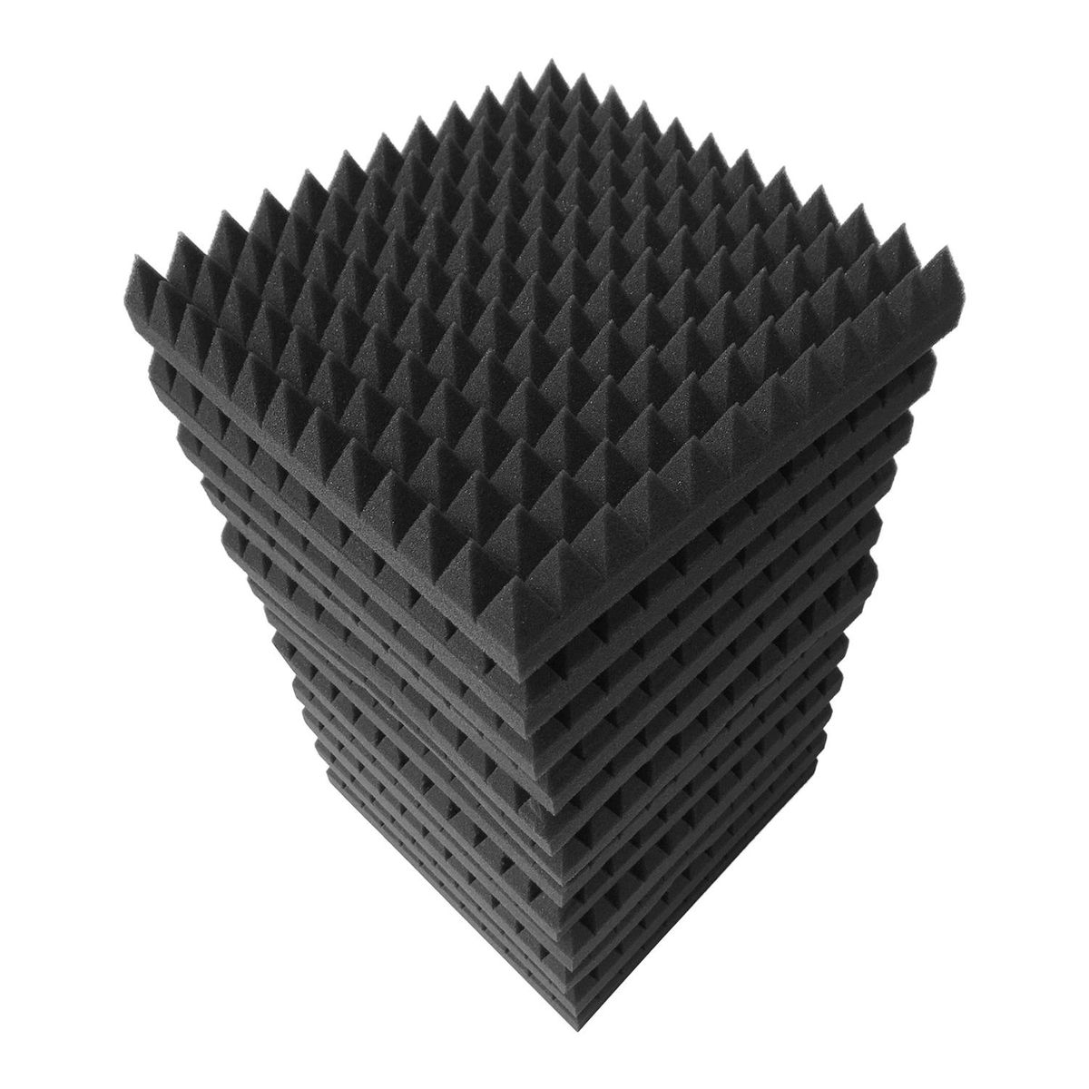 12pcs 12*12*2inch High Density Studio Acoustic Foams Panels Sound Insulation Foam Fire Retardant for Studio KTV Broadcast Family Theater