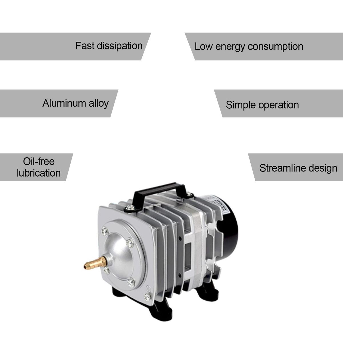 ACO318 HAILEA Commercial Air Pump 45W Single Outlet 6 Valve