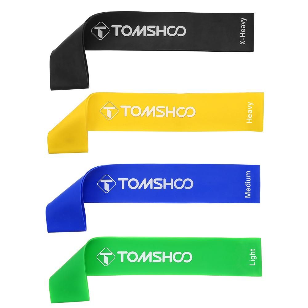 TOMSHOO 17Pcs Resistance Bands Set Workout Fintess Exercise Rehab Bands Loop Bands Tube Bands Door Anchor Ankle Straps Cushioned Handles with Carry Bags for Home Gym Travel
