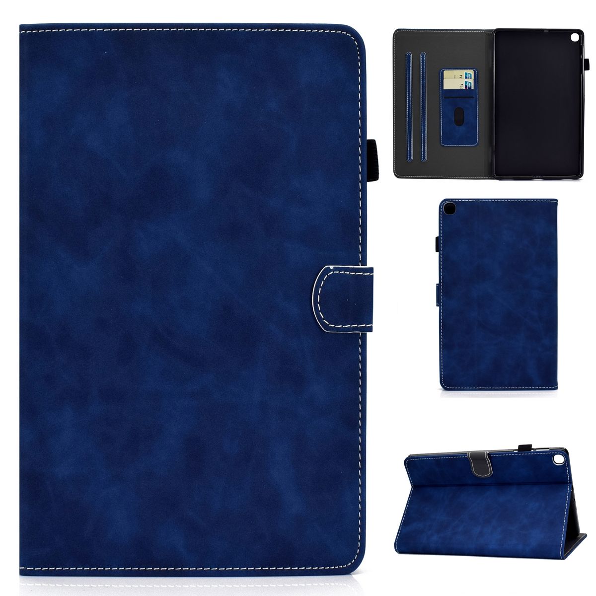 For Samsung Galaxy Tab A7 Lite T220 Leather Case (Blue)