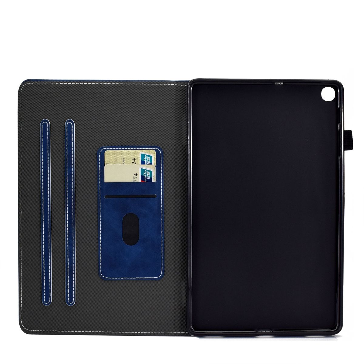 For Samsung Galaxy Tab A7 Lite T220 Leather Case (Blue)