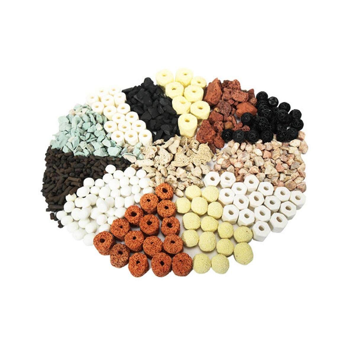 13 In 1 Fish Tank Aquarium Filter Media Ceramic Rings Bio Balls Filtration Tool