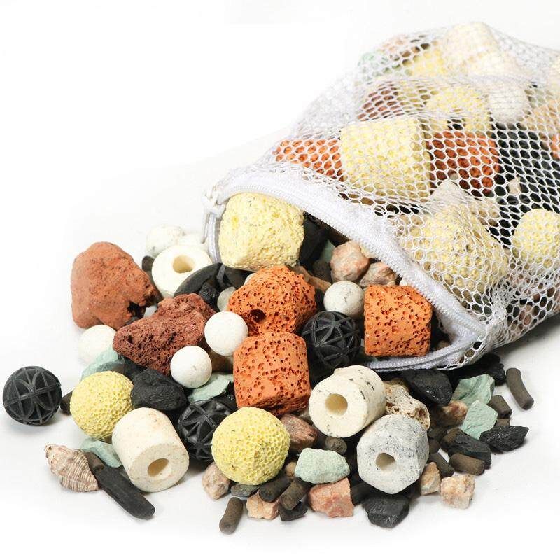 13 In 1 Fish Tank Aquarium Filter Media Ceramic Rings Bio Balls Filtration Tool