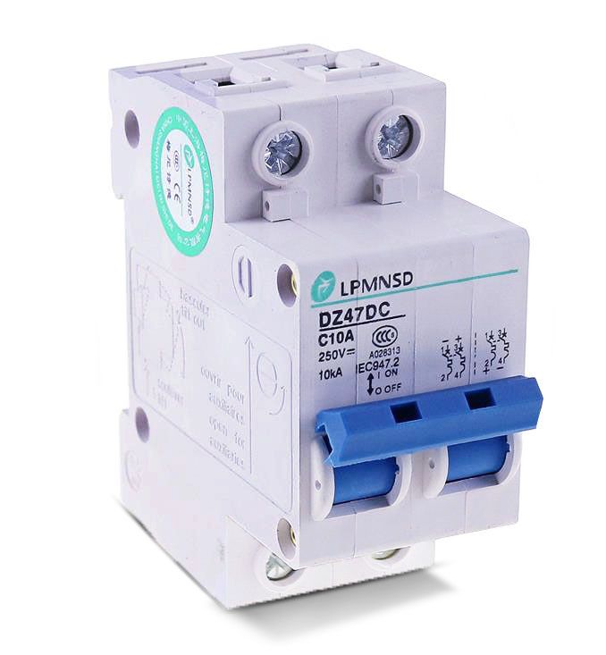 40A Breaker Circuit 10A 63A 20A 50A 16A 32A 25A 6A DC 2P