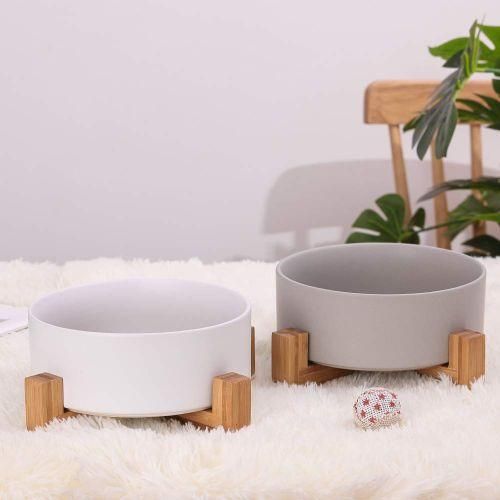 Cat Bowls, Kitten Bowl For Food And Water, Raised Ceramic