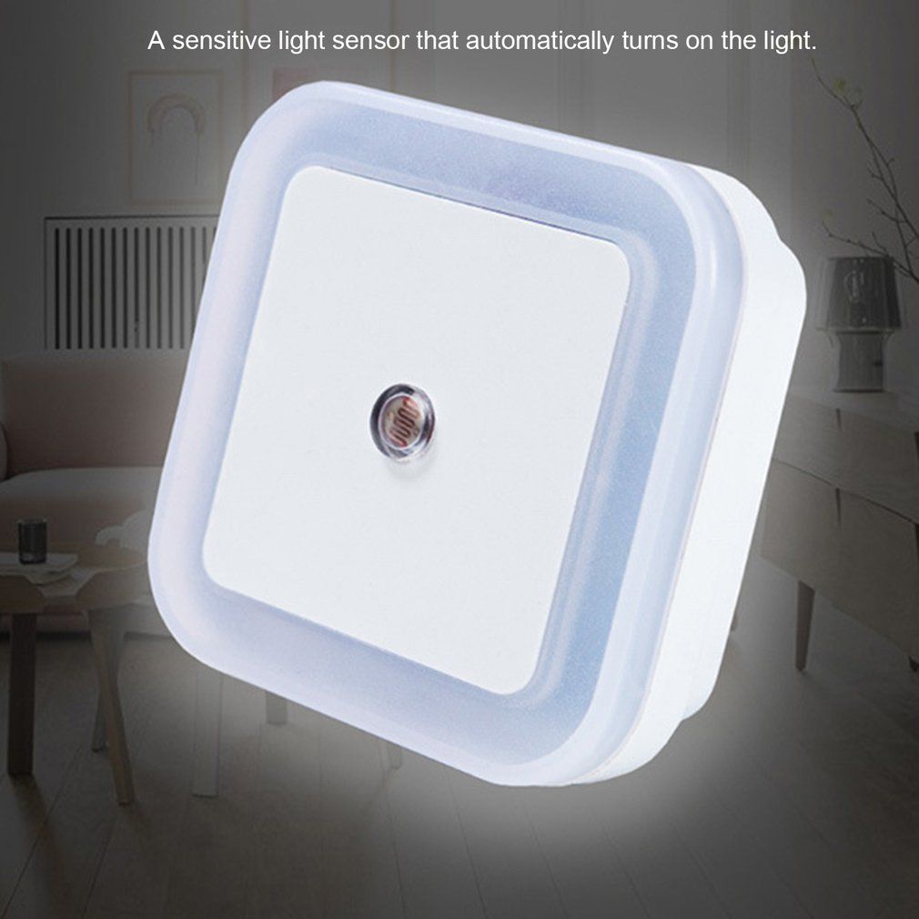 Intelligent LED Induction Lamp Square Shape Wall Light Nightlight Bedroom-White