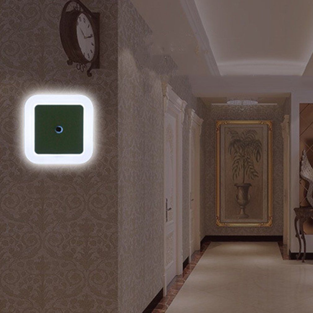 Intelligent LED Induction Lamp Square Shape Wall Light Nightlight Bedroom-White