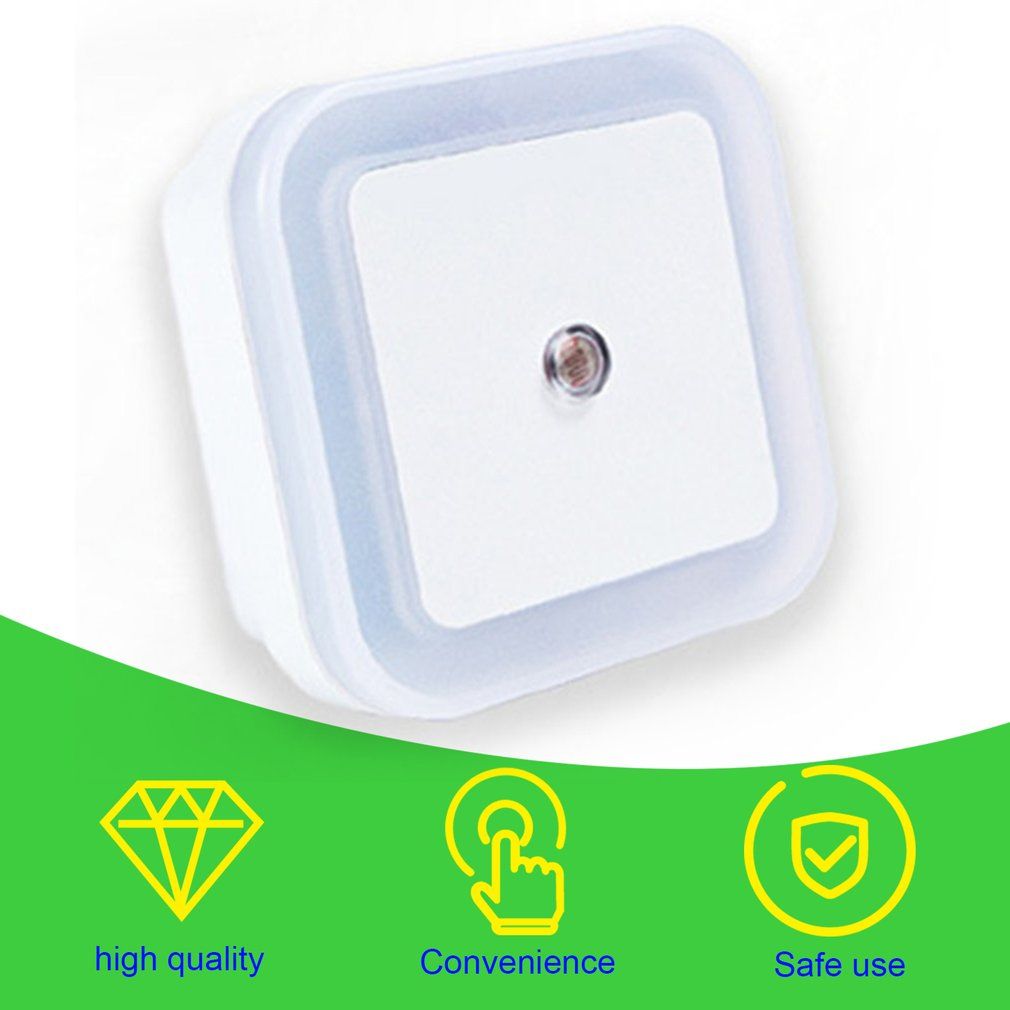 Intelligent LED Induction Lamp Square Shape Wall Light Nightlight Bedroom-White