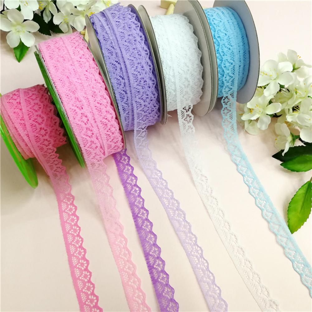 10 Yards Lace Ribbon 15mm Wide Trim DIY Fabric Wedding Decorative Sewing Rope-Navy
